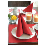Red Compostable 2 Ply Paper Napkins 125 per pack