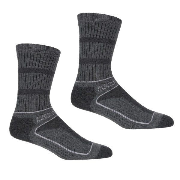 Regatta Womens Samaris 3 Season Boot Socks (3-5) Briar Grey/Light Steel / 0.15EA