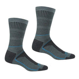 Regatta Womens Samaris 3 Season Boot Socks (3-5) Stormy Sea/Niagra Blue / 0.15EA