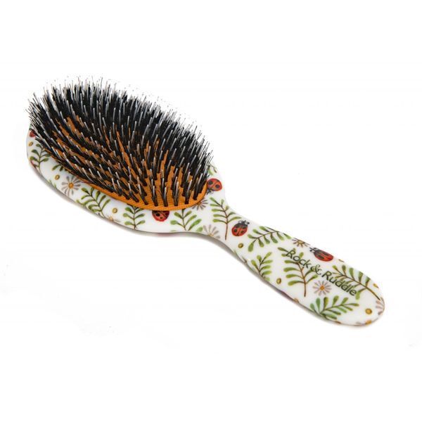 Rock & Ruddle Ladybirds Large Pure Bristle Hairbrush