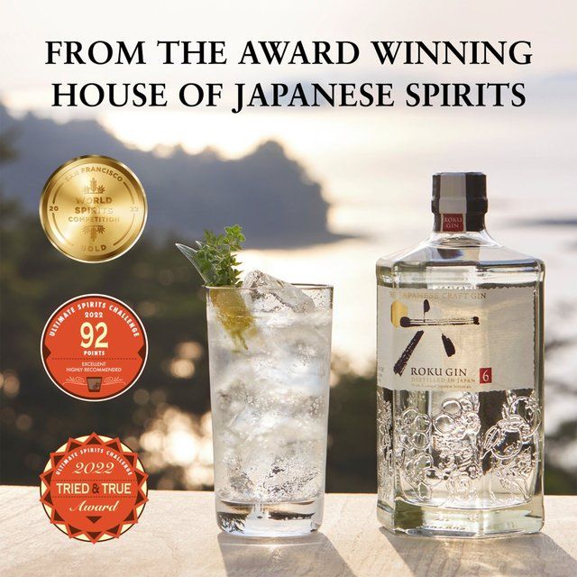 Roku Suntory Japanese Craft Gin 70cl