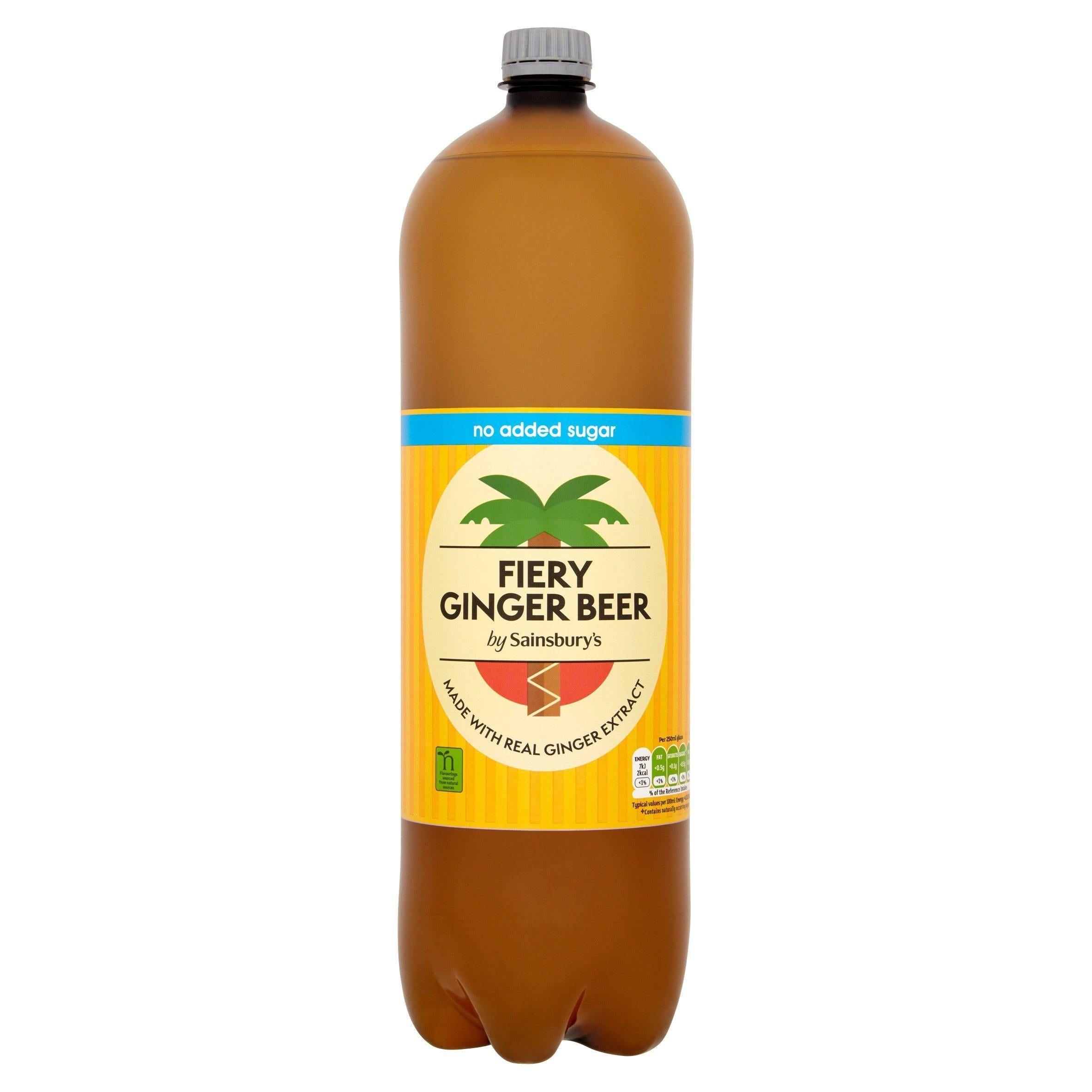 Sainsbury's Diet Ginger Beer, No Added Sugar 2L