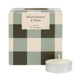 Sainsbury's Home Dried Flowers & Plum Tealights