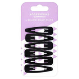 Sainsbury's Snap On Clips, Black x6