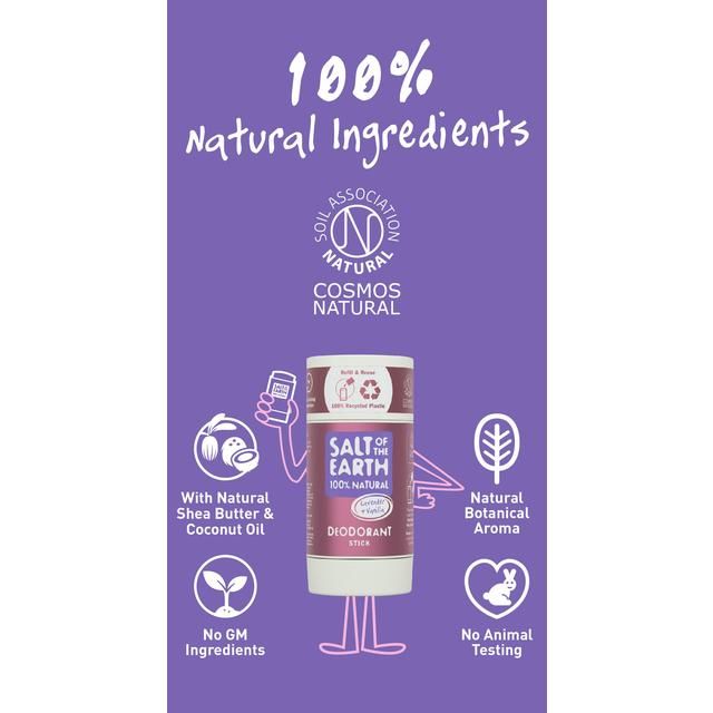 Salt of the Earth Lavender & Vanilla Natural Deodorant Stick 84g