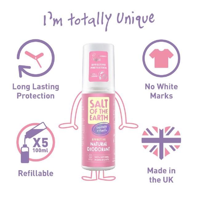 Salt of the Earth Natural Spray Deodorant Lavender & Vanilla 100ml
