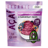Sambazon Organic Fair Trade Acai Pure 4 x 100g