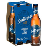 San Miguel Alcohol Free Lager Beer Bottles 4 x 330ml