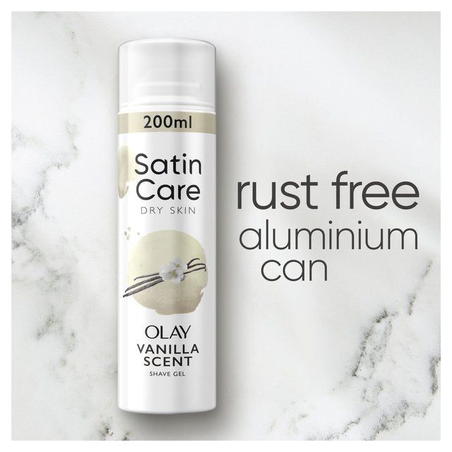 Satin Care Shave Gel Olay Vanilla Cashmere Dry Skin 200ml