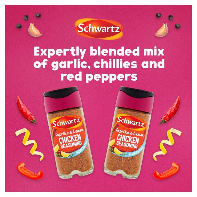 Schwartz Paprika & Lemon Chicken Seasoning No Added Salt Jar 43g