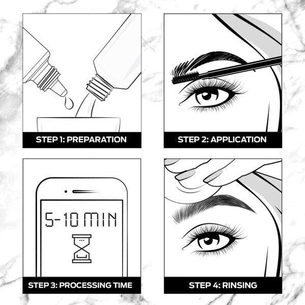 Schwarzkopf Brow Tint Dark Brown Permanent Eyebrow Tint