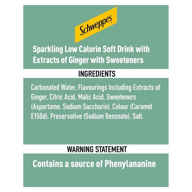Schweppes Slimline Ginger Ale 1L