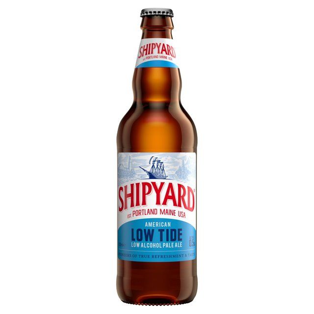 Shipyard Low Tide Low Alcohol American Pale Ale Beer Bottle 500ml