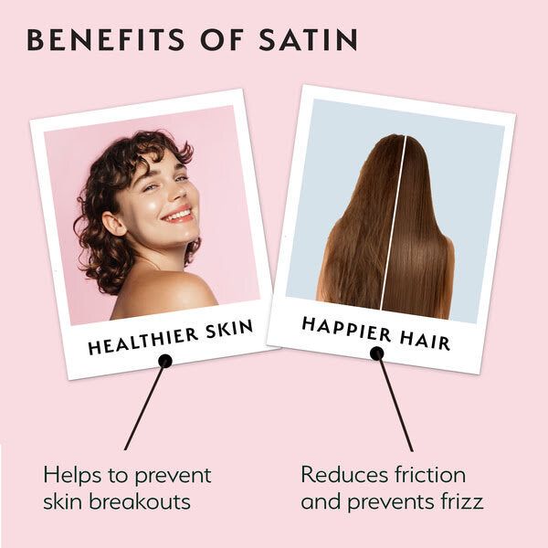 Silver Cloud White Satin Pillowcase Twin pack