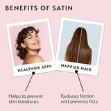 Silver Cloud White Satin Pillowcase Twin pack