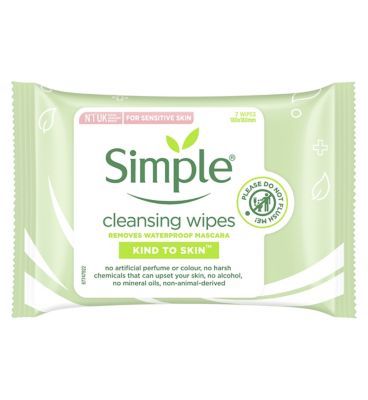 Simple Kind to Skin Cleansing Facial Wipes 7 wipes
