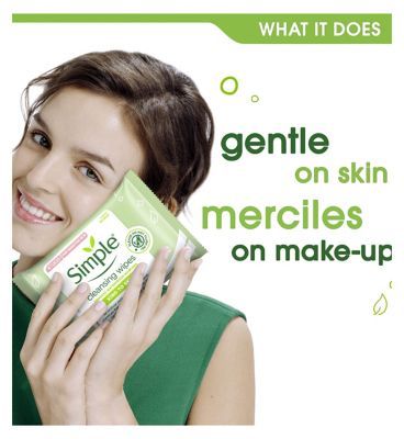 Simple Kind to Skin Cleansing Facial Wipes 7 wipes