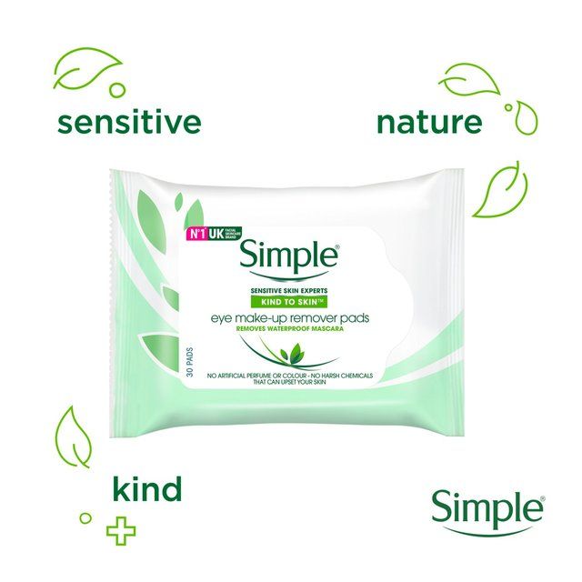 Simple Kind to Skin Eye Make Up Remover Pads 30 per pack