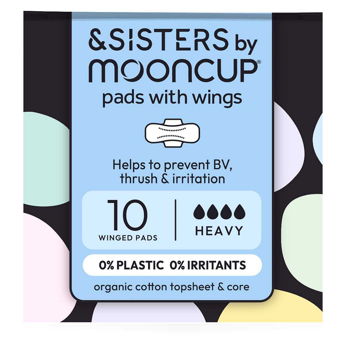 &SISTERS by Mooncup® Heavy Pads with Wings. Zero irritants. - McGrocer
