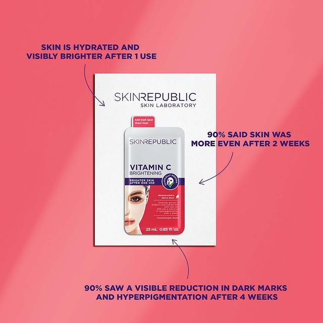 Skin Republic Biodegradable Brightening Vitamin C Sheet Face Mask