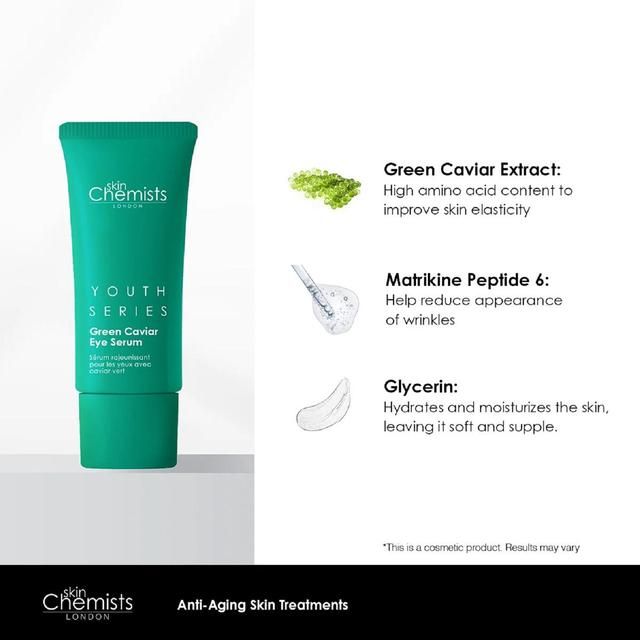 SkinChemists Youth Series Green Caviar Eye Serum 15ml