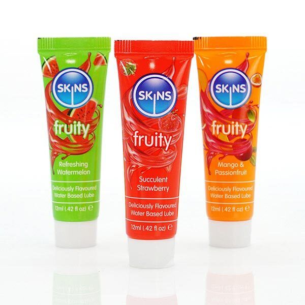 Skins Travel Lube Multipack - Fruity Lubes 3 Pack (12ml)