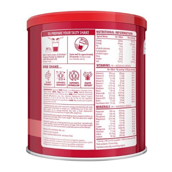 Slimfast Powder Tin Strawberry 365G