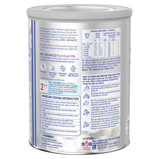 SMA Advanced 1 First Milk Powder From Birth 800g