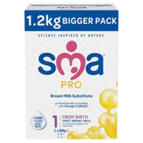 SMA PRO First Infant Baby Milk Powder 1.2kg (2x600g) 1.2kg