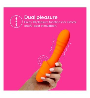 So Divine Pash Ribbed Vibrator Orange