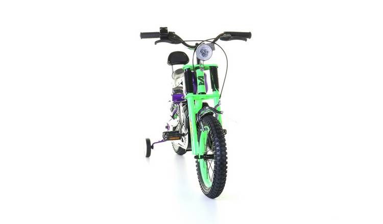 Spike Chopper 14 inch Wheel Size Kids Beginner Bike - Green