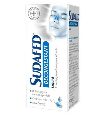Sudafed Decongestant Liquid 100ml First Aid Boots