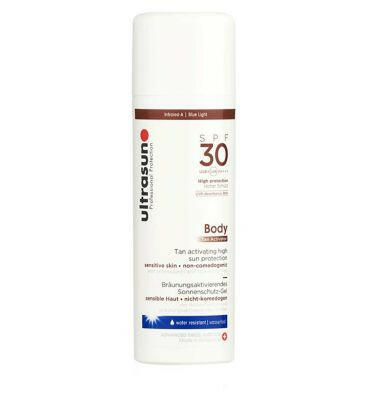 Ultrasun Body Tan Activator 30spf sun protection 150ml Suncare & Travel Boots