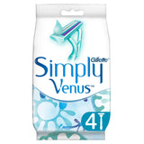 Venus 2 Blade Disposable Razors 4 Pack Women's Toiletries ASDA