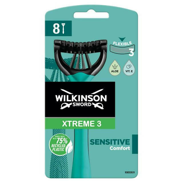 Wilkinson Sword Xtreme III Razor x8 men's razors & blades Sainsburys