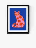 EAST END PRINTS Tartagain 'Coole Katze' Gerahmter Druck