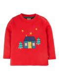 Frugi Kids' Interactive Applique Top, Red - McGrocer