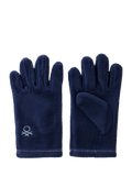 Benetton Kinder-Fleecehandschuhe, Nachtblau