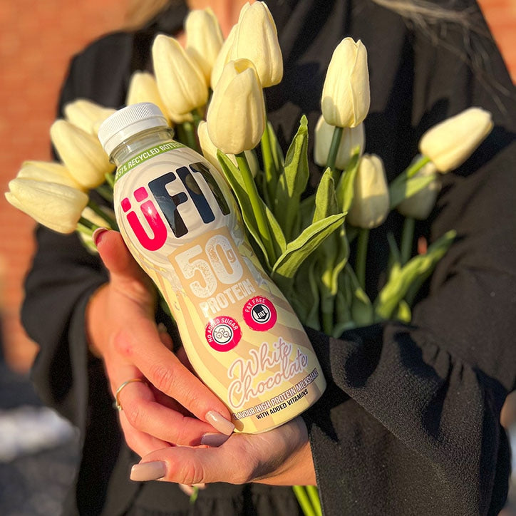 UFIT High Protein Shake Salted Caramel 500ml GOODS Holland&Barrett White Chocolate