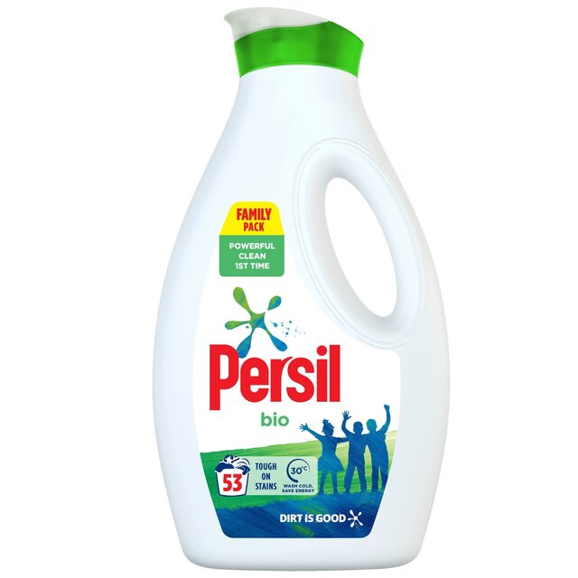 Persil Laundry Washing Liquid Detergent Bio 53 Washes   1.431L - McGrocer