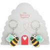 Sainsburys Valentines Pair of Bee Keyrings