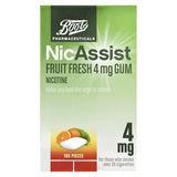 Boots NicAssist Fruit Fresh 4mg Kaugummi - 105 Stück