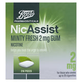 Boots NicAssist Minty Fresh 2 mg Kaugummi - 210 Stück