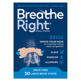 Breathe Right Nasenstreifen zur Linderung von Verstopfung Original Groß 30 Stück