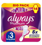 Always Platinum Day  Night Sanitary Towels With Wings 14 Pads