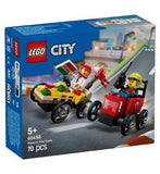 LEGO Pizza vs Fire Truck Race Car Pack