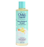 Childs Farm Tear-Free Baby Shampoo  Body Wash 250ml Baby Soft Scent for Newborns  Sensitive Skin