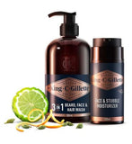 King C Gillette Face Wash  Moisture Bundle