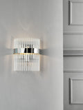 Laura Ashley Alexa Wall Light Clear Polished Nickel