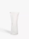 John Lewis ANYDAY Gerippte Sanduhrvase, H 25 cm, Transparent